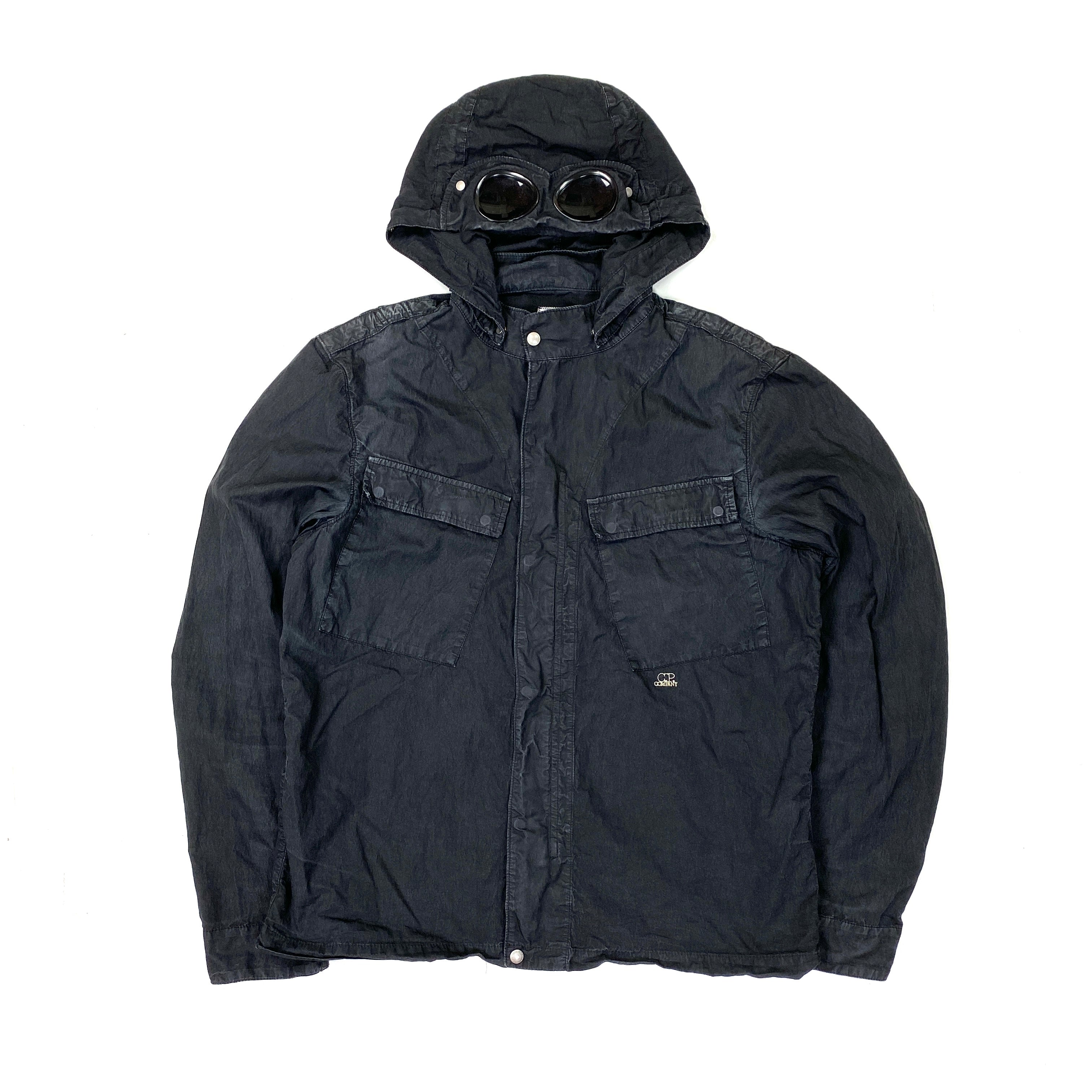 CP Company Black Cotton Goggle Jacket – MatsIsland
