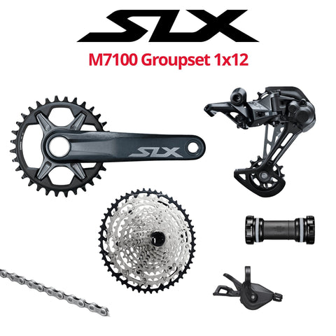 Shimano SLX M7100 Groupset 1x12 w crankset HG 9 10 11s