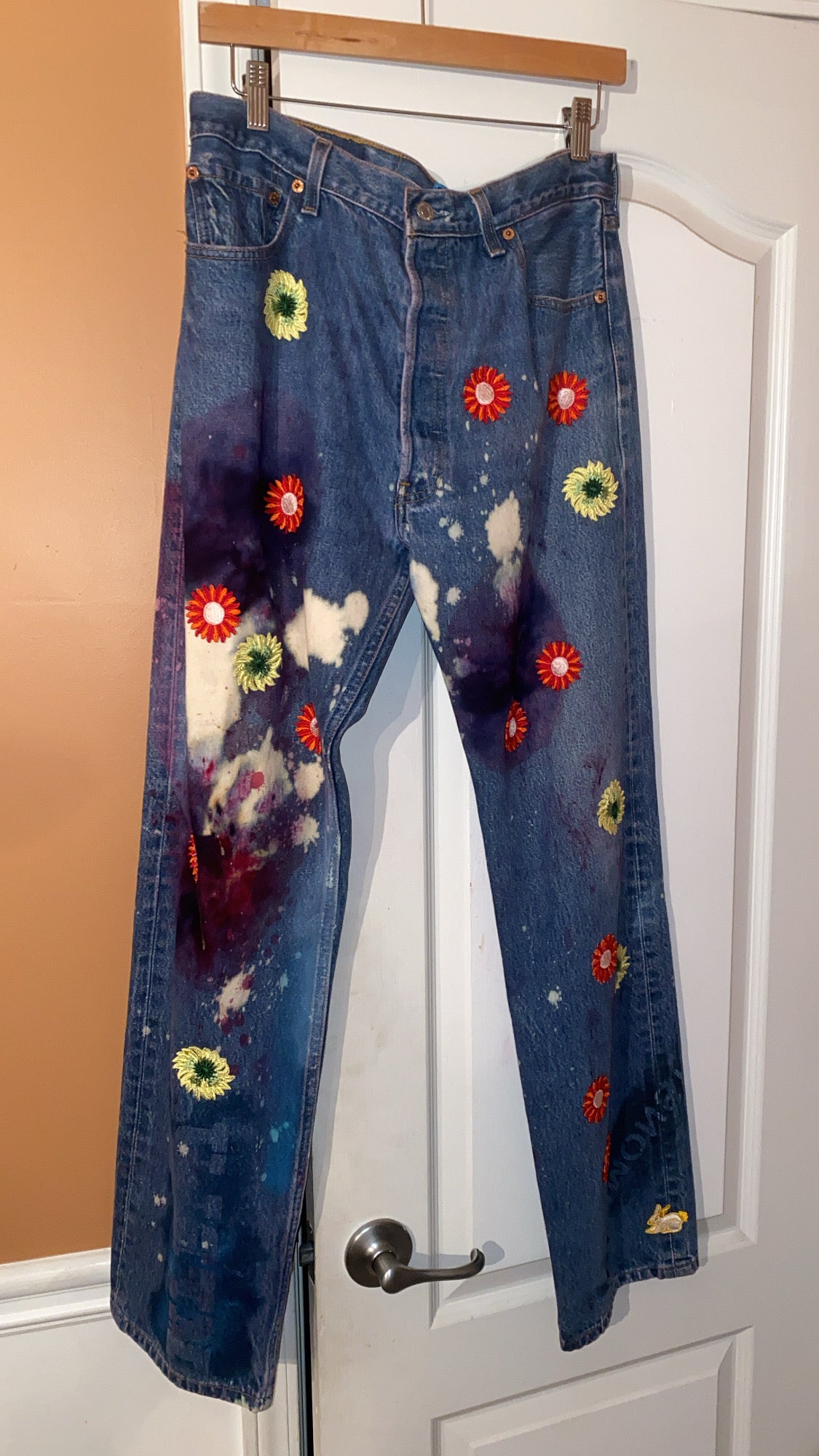 Hand-Painted Jeans – MFBLU