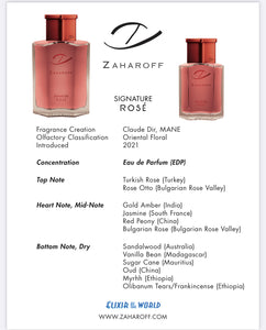 Zaharoff Signature ROSÉ Rose Athinote Incense