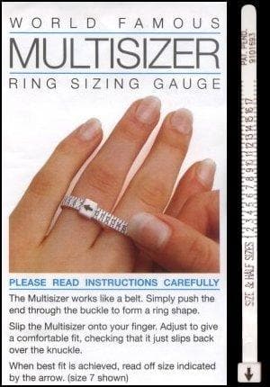 Ring Size Measurement Belt Finger Size Measurement Instrument for