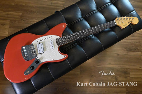 กีต้าร์ไฟฟ้า Fender Kurt Cobain Jag-Stang Fiesta Red