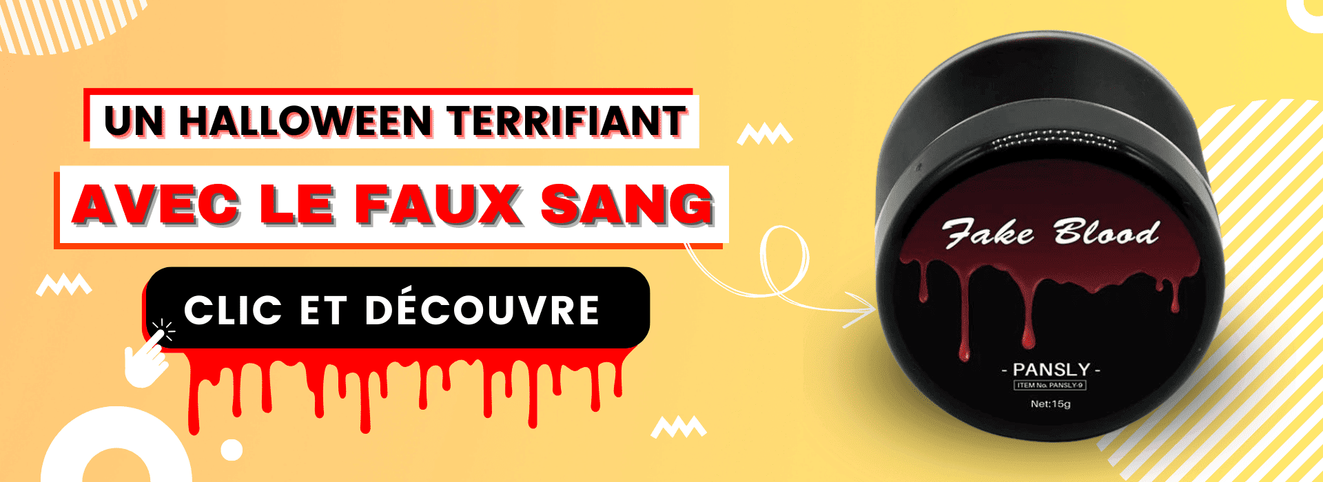 faux sang pour maquillage halloween