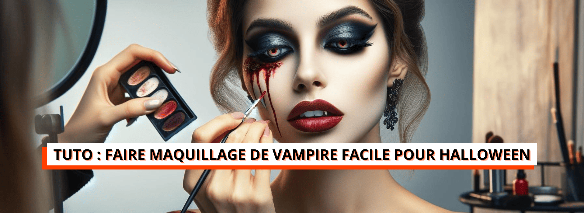 maquillage femme vampire