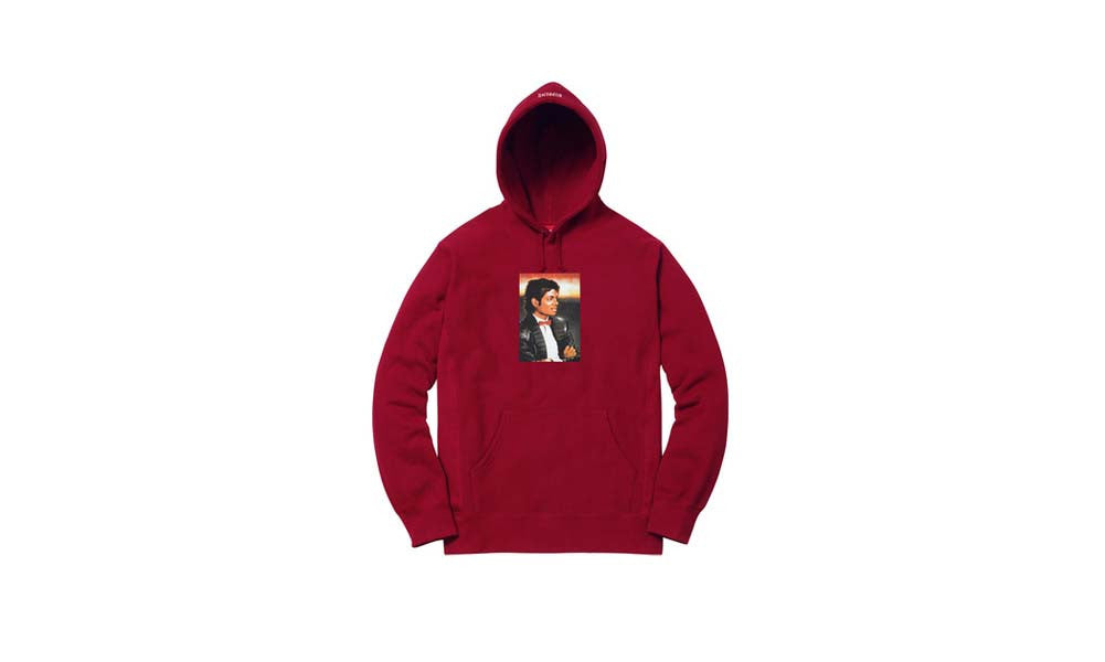 supreme michael jackson hoodie navy