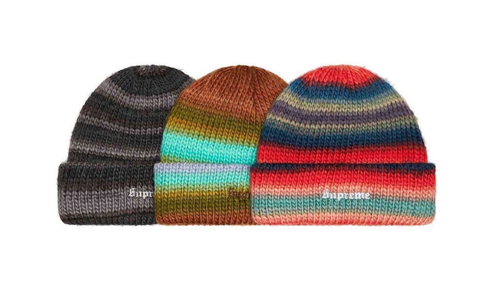 メンズ22FW Supreme Ombre Stripe Beanie