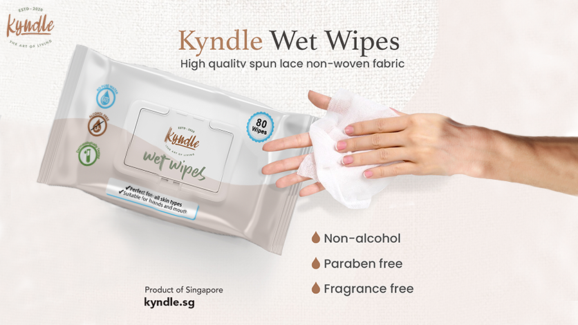 High quality kyndle wet wipes singapore