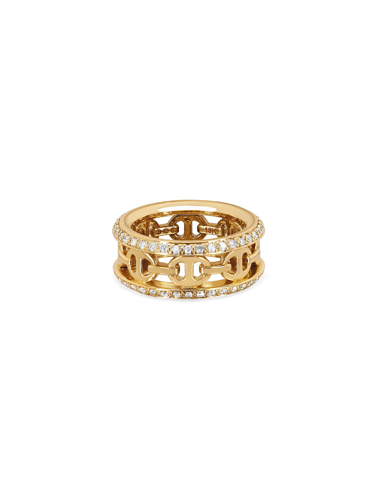 HOORSENBUHS ® Chassis III with Diamonds Ring 18k Yellow Gold | Multi ...