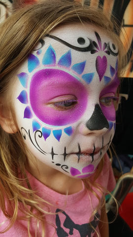 Face Painting Stencil Sugar Skull Kisses ShowOffs Body Art / ProAiir ...