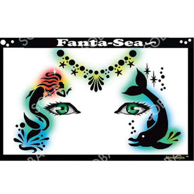 K09 Mermaid Princess Mask Face Paint Stencil – Ooh! Body Art Stencils