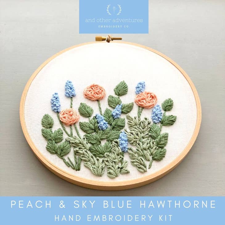 Beginner Embroidery Kit - Wildflowers - November Skies - Olivia's Flower  Truck