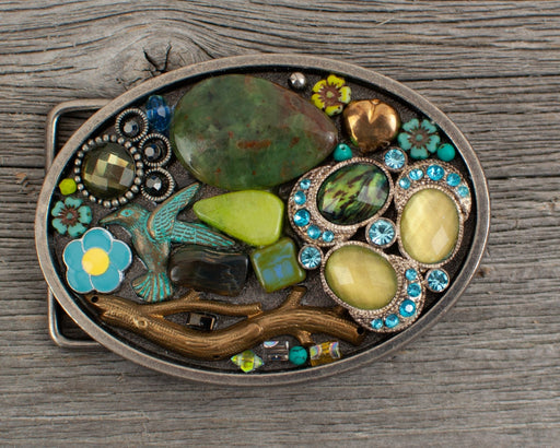 Turquoise Oval Belt Buckle — Artfest Ontario