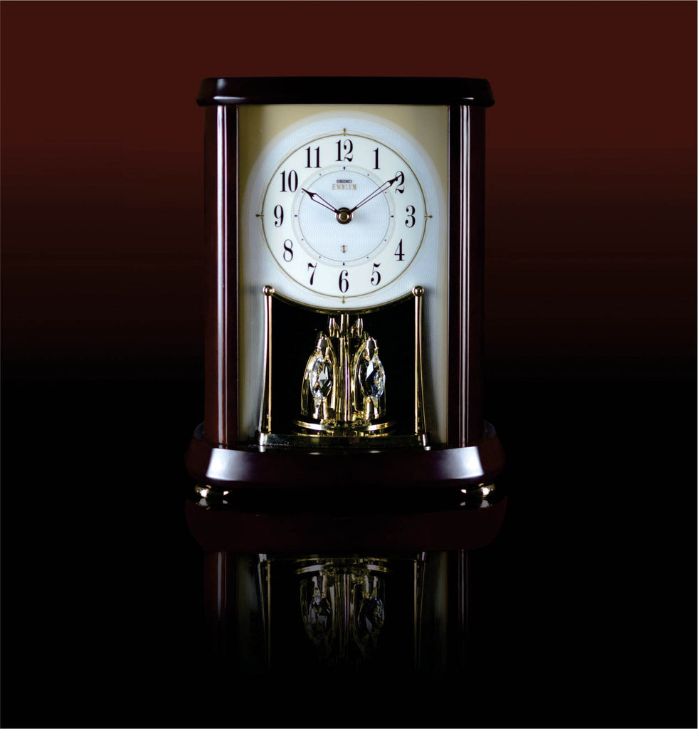 SEIKO ONLINE STORE AHW566B Alder Wood Clock with Crystals Pendulum – SEIKO  CLOCKS INDIA
