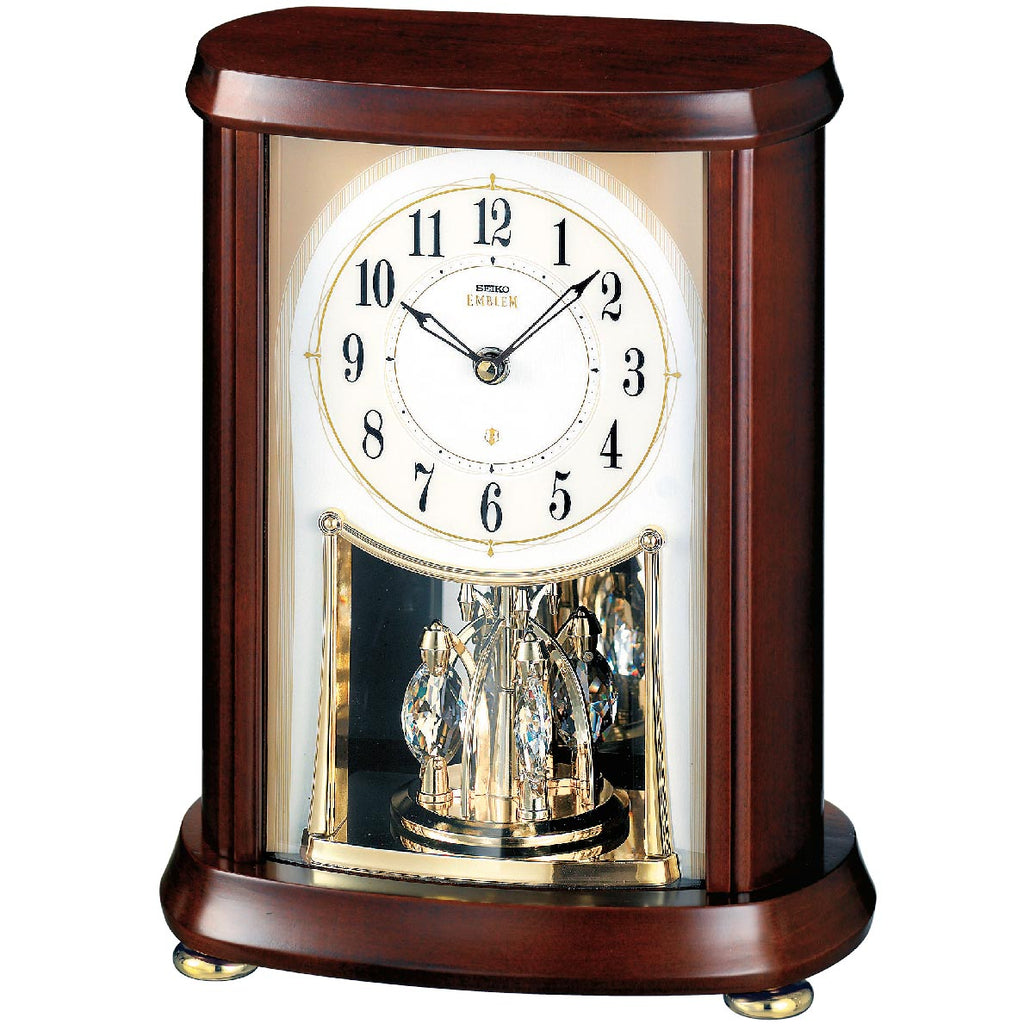 SEIKO ONLINE STORE AHW566B Alder Wood Clock with Crystals Pendulum – SEIKO  CLOCKS INDIA