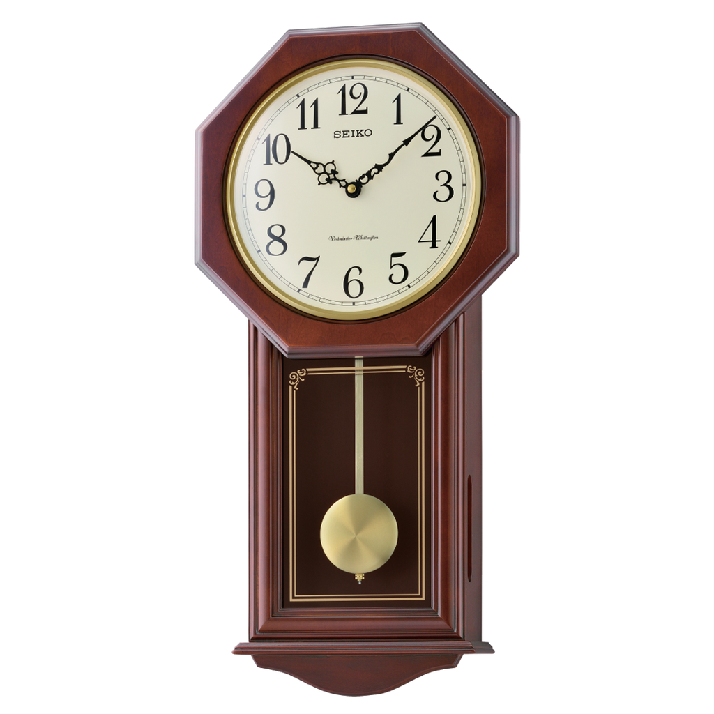 SEIKO ONLINE STORE QXH076B Octagonal Classical Pendulum Clock – SEIKO CLOCKS  INDIA