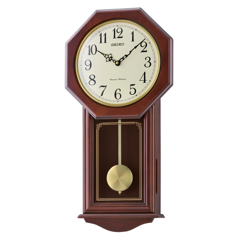 SEIKO ONLINE STORE QXH076B Octagonal Classical Pendulum Clock – SEIKO  CLOCKS INDIA
