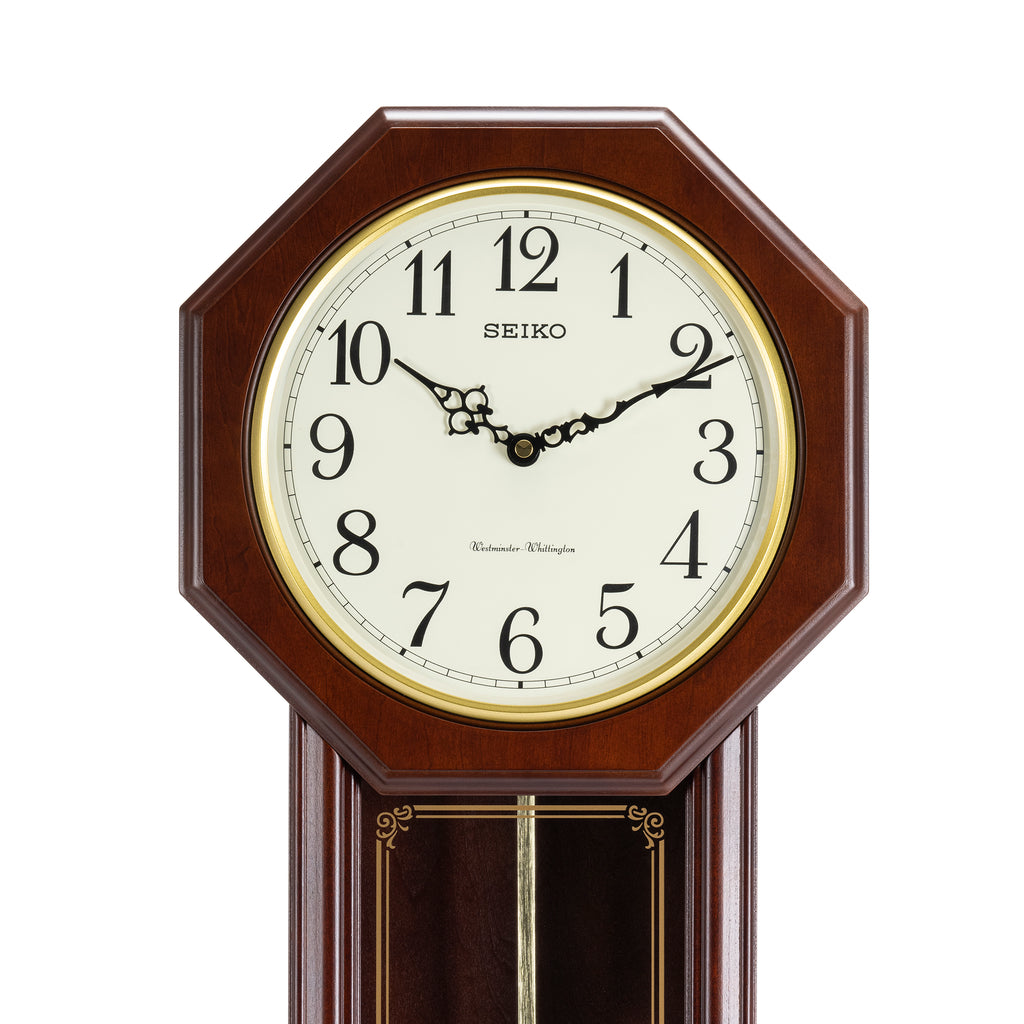 SEIKO ONLINE STORE QXH076B Octagonal Classical Pendulum Clock – SEIKO CLOCKS  INDIA