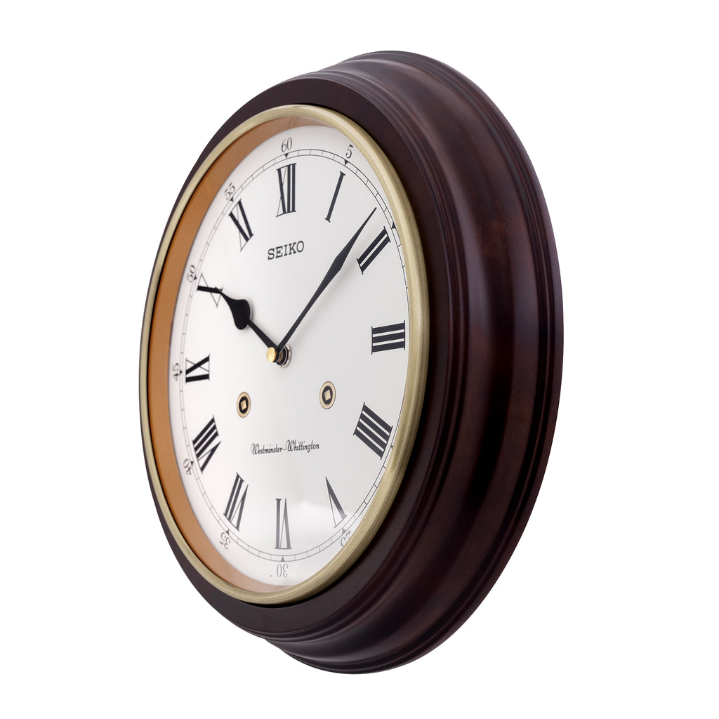 SEIKO ONLINE STORE QXH202B Alder Wood Dual Chime Musical Clock – SEIKO  CLOCKS INDIA