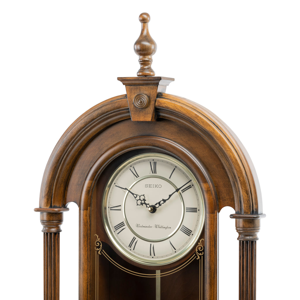 Seiko Clocks QXH075B Alderwood Pendulum Clock with Hourly Strike – SEIKO  CLOCKS INDIA