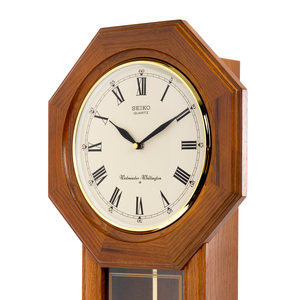 SEIKO ONLINE STORE QXH102B DUAL CHIME MUSICAL OAK WOOD PENDULUM CLOCK –  SEIKO CLOCKS INDIA