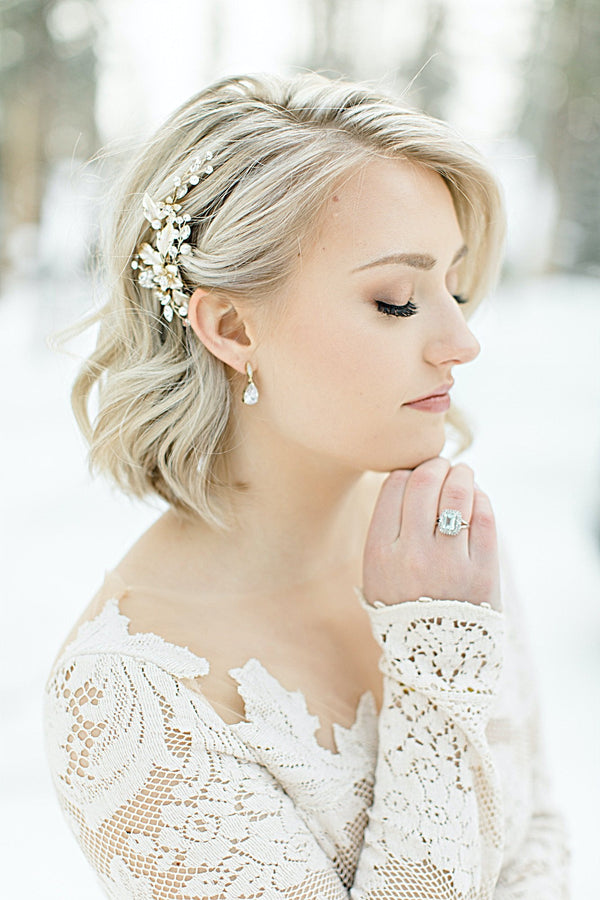 Are you a short hair bride? Are there bridal hair accessories for