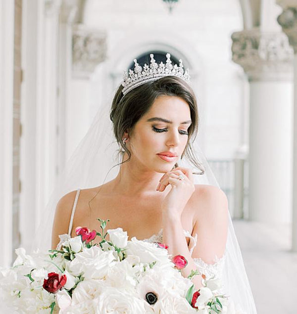 Hanover Floral Tiara - Alessandra de Osma Wedding Tiara Details