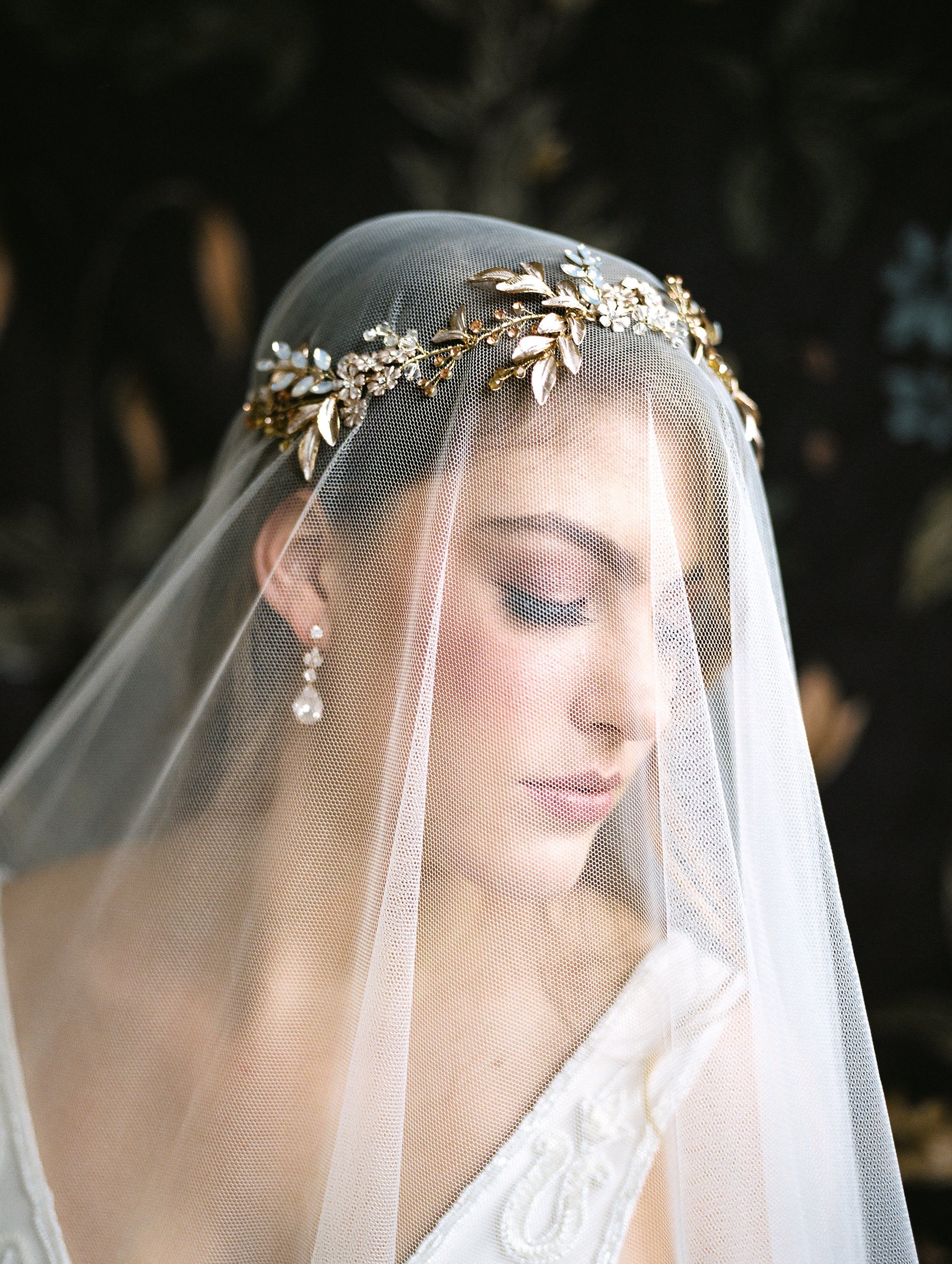 Wedding Veil Royal Cathedral Drop Veil Grande AMBRELL Veil | Eden Luxe Bridal Soft Bridal White