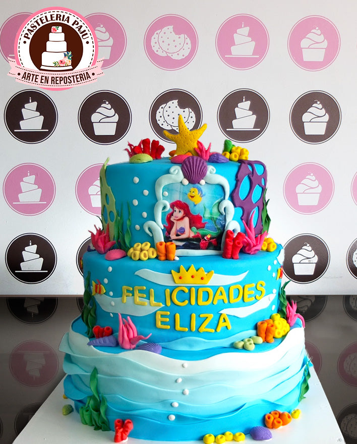 Pastel La Sirenita – Pasteles Personalizados