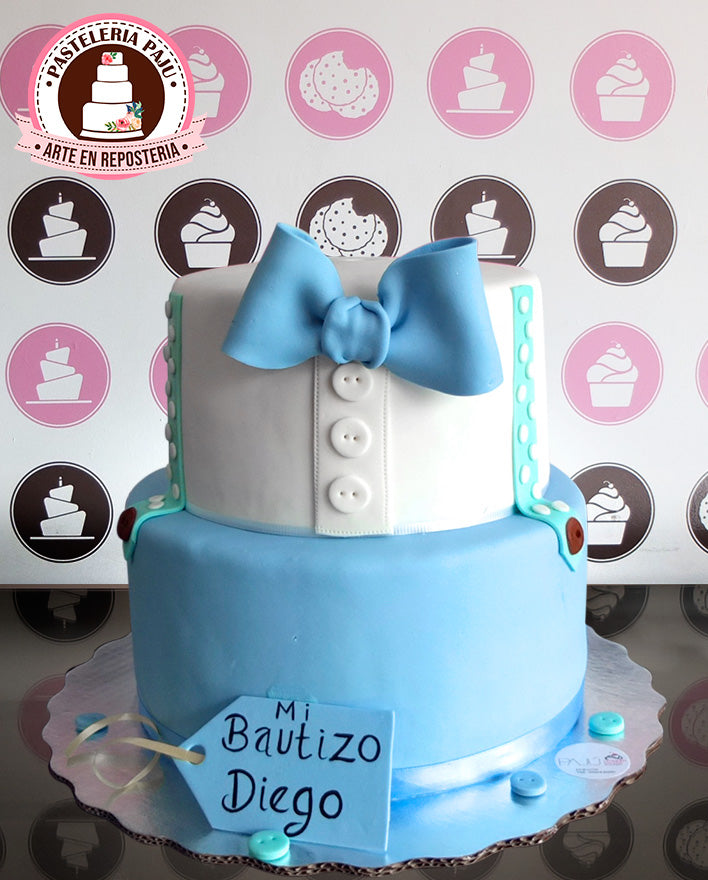 Pastel para Bautizo Niño – Pasteles Personalizados