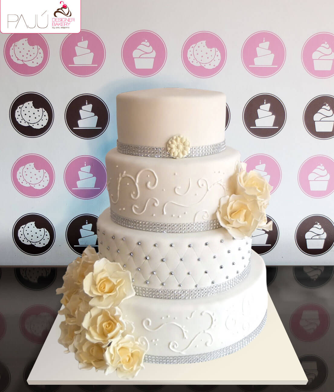 Pasteles elegantes Para Bodas – Pasteles Personalizados