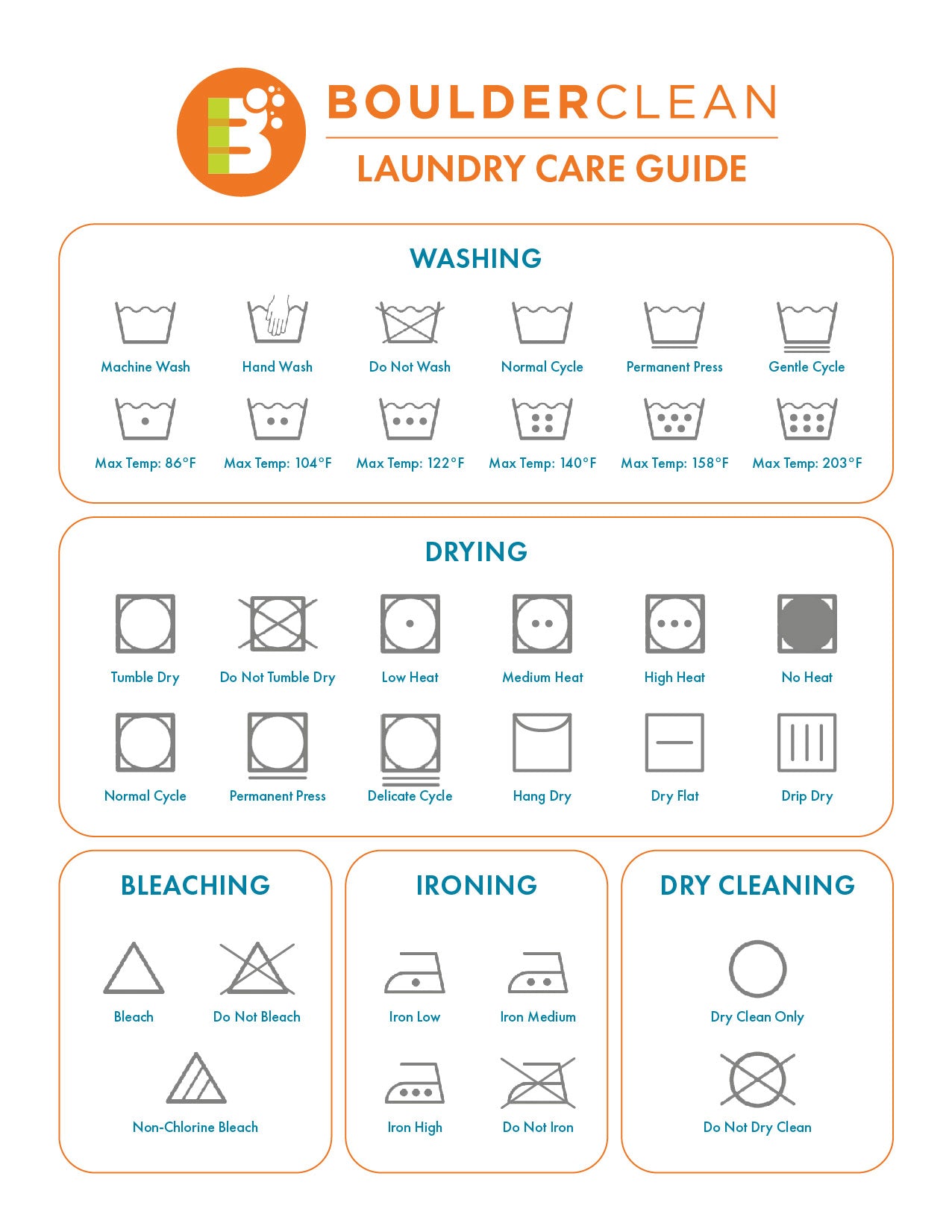 A Guide Laundry Symbols and | Boulder Clean