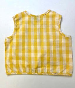 Fabric Diaper Shirt - 18 Months, Palaka, Yellow
