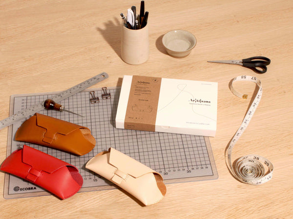 DIY Glasses Case Leather Kit 