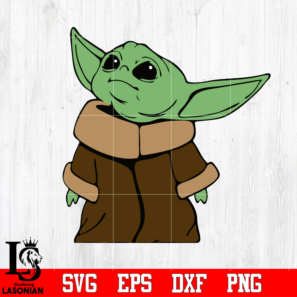 Download Baby Yoda Svg Dxf Eps Png File Lasoniansvg