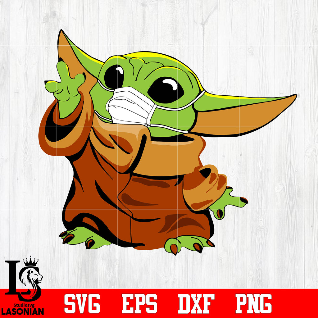 Download Baby Yoda With Mask Star Wars Baby Yoda Svg Yoda Lover Gift Quaran Lasoniansvg