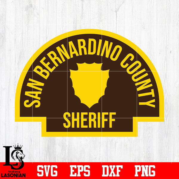 san bernardino police department badge clipart