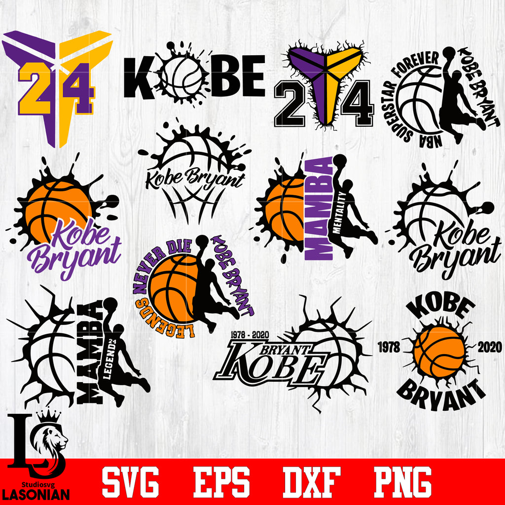 Download Bundle Kobe Bryant Svg Eps Dxf Png File Lasoniansvg