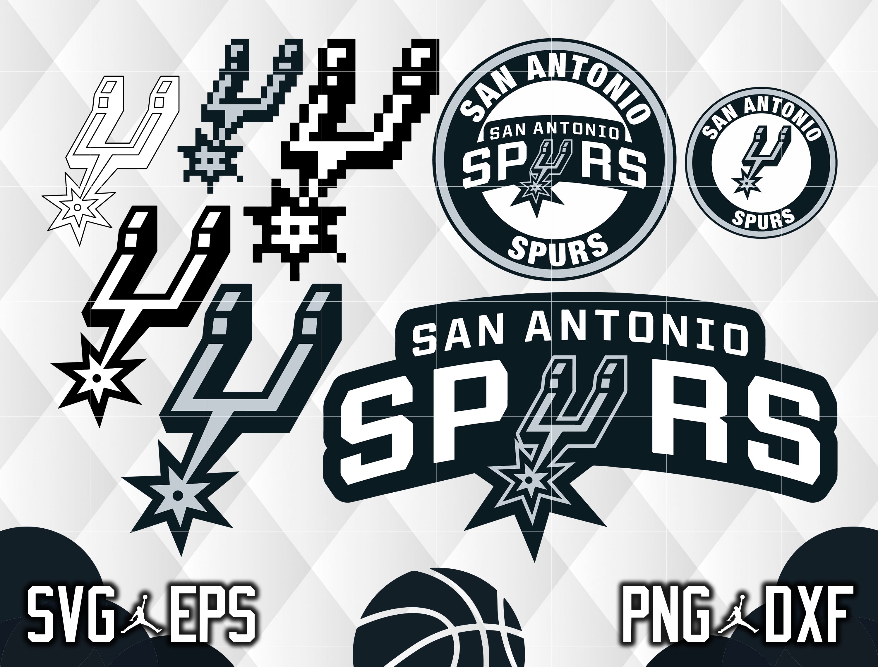 Bundle San Antonio Spurs Logo Svg Eps Dxf Png File Lasoniansvg