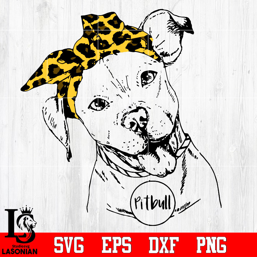 Download Cute Pitbull Dog Mom Leopard Plaid Svg Dxf Eps Png File Lasoniansvg