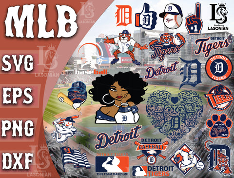 Peace Love Detroit Tigers SVG Digital File, MLB Svg, Tigers Svg