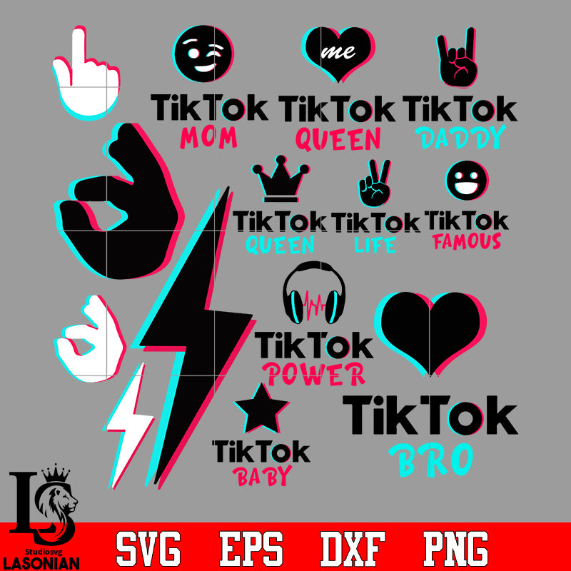 Download Bundle 7 Tiktok Vector Random Svg Eps Dxf Png File Lasoniansvg