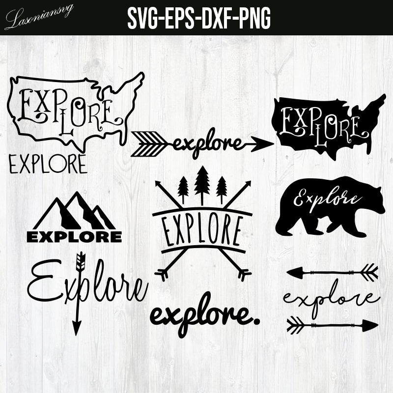 Download Explore Bundle Explore Svg Camping Silhouette Camping Svg Van Svg Lasoniansvg