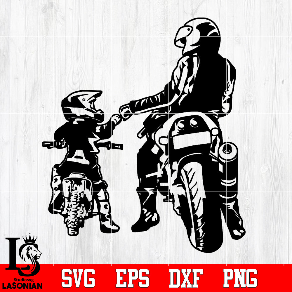 Father And Son Bike Svg Dxf Eps Png File Lasoniansvg