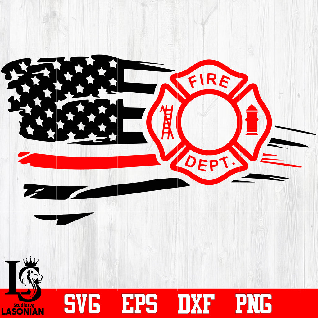 Download Firefighter Maltese American Flag Svg Eps Dxf Png File Lasoniansvg