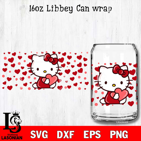 Hello Kitty Anime Cup Wrap, Ready to Use Glass Cup Wrap for Glass Can