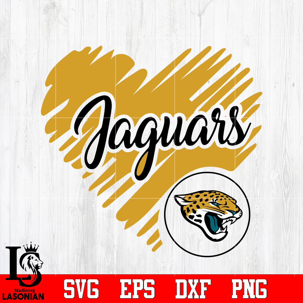 Jacksonville Jaguars Logo Jacksonville Jaguars Heart Nfl Svg Dxf Eps P Lasoniansvg