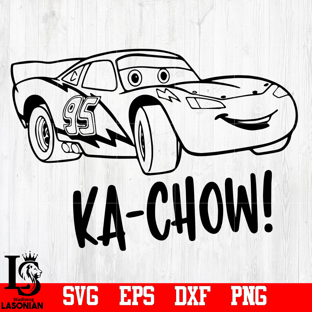 Download Ka Chow Cars Lightning Mcqueen Svg Eps Dxf Png File Lasoniansvg