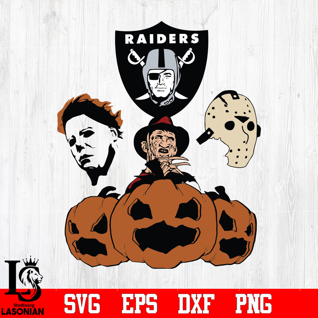 Download Las Vegas Raiders Jason Scary Horror Movie Horror Film Halloween Svg Lasoniansvg