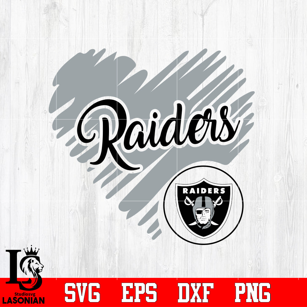 Las Vegas Raiders Logo Las Vegas Raiders Heart Nfl Svg Dxf Eps Png Fil Lasoniansvg
