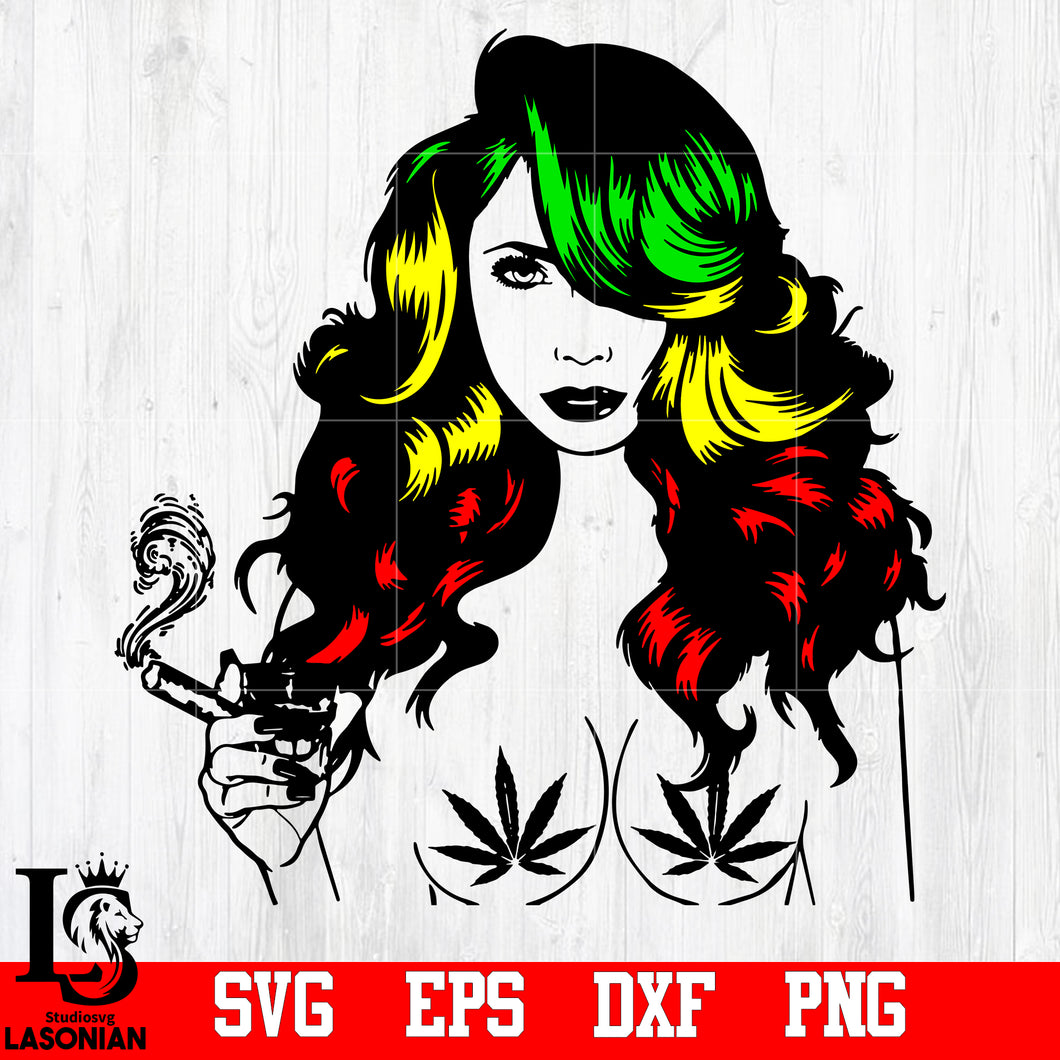 Download Marijuana Woman Smoking Svg Eps Dxf Png File Lasoniansvg